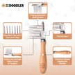 Show in main carousel: We Love Doodles Dematting Rake Dog Comb, Brown slide 2 of 7