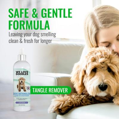Show full view: We Love Doodles Dog Detangler Spray Lavender Scent, 16-fl oz bottle slide 7 of 10