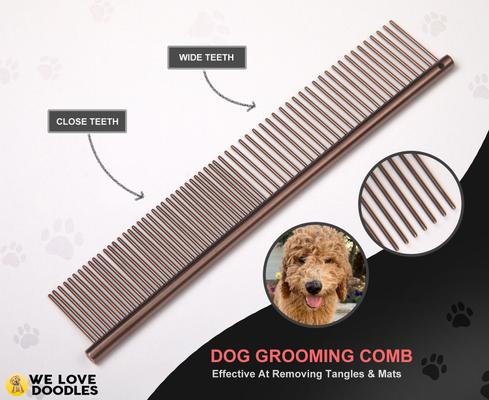 Show full view: We Love Doodles Dog Grooming Scissors Kit, Brown slide 8 of 11