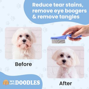 We Love Doodles Professional Face & Flea Dog Comb, Large