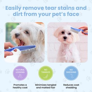 We Love Doodles Professional Face & Flea Dog Comb, Large