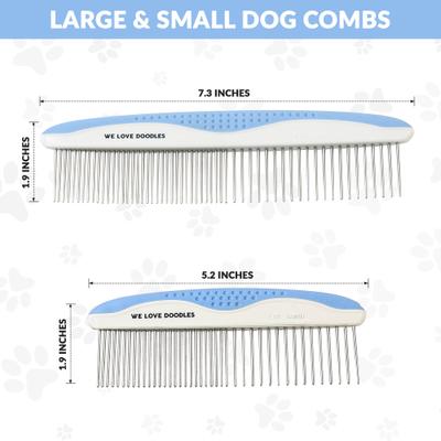 Show full view: We Love Doodles Metal Dog Grooming Combs, 2 count, Blue slide 6 of 9