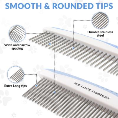 Show full view: We Love Doodles Metal Dog Grooming Combs, 2 count, Blue slide 2 of 9