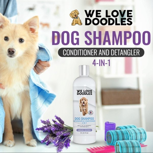 We Love Doodles 4-in-1 Dog Shampoo Lavender Scent, 16-floz bottle