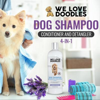 Show full view: We Love Doodles 4-in-1 Dog Shampoo Lavender Scent, 16-fl oz bottle slide 6 of 10