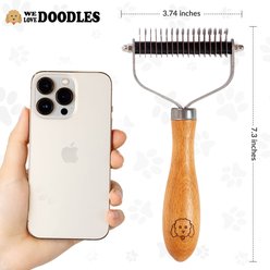 We Love Doodles Pet Dematting Comb, Brown slide 2 of 8