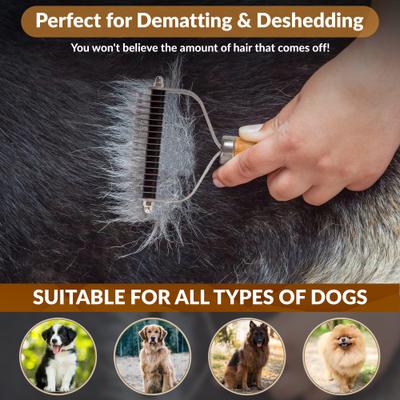 Show full view: We Love Doodles Pet Dematting Comb, Brown slide 7 of 12