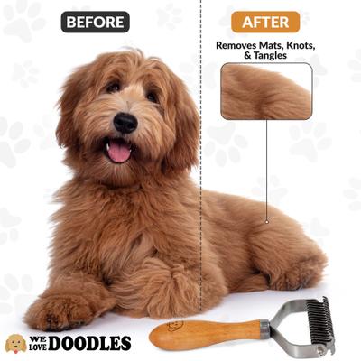 Show full view: We Love Doodles Pet Dematting Comb, Brown slide 4 of 12