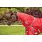 Show in main carousel: WeatherBeeta Comfitec Classic Neck Rug Medium Horse Blanket, Red/Silver/Navy, Warmblood slide 1 of 1