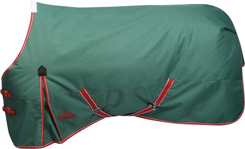 Show full view: WeatherBeeta ComFiTec Prelim Standard Neck Lite Horse Turnout, Dark Green/Red/White, 78-in slide 3 of 4