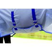 Show in main carousel: WeatherBeeta Comfitec Horse Ripshield Plus & Belly Wrap Detach A Neck Fly Sheet, White/Blue, 69-in slide 3 of 8