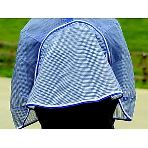WeatherBeeta Comfitec Horse Ripshield Plus & Belly Wrap Detach A Neck Fly Sheet, White/Blue, 78-in