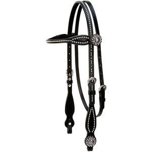 Weaver Equine Back in Black Horse Headstall
