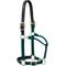 Show in main carousel: Weaver Equine Breakaway Original Adjustable Buffalo Leather Chin & Throat Snap Horse Halter, Hunter Green, Average slide 1 of 1