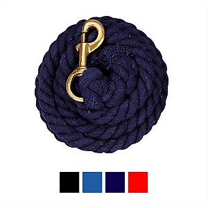 Weaver Equine Cotton Horse Lead Rope, Navy