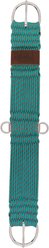 Weaver Equine EcoLuxe Straight Horse Cinch, Turquoise/Charcoal, 26-in