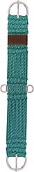 Weaver Equine EcoLuxe Straight Horse Cinch, Turquoise/Charcoal, 32-in