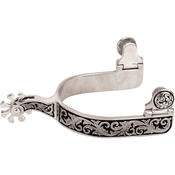 Weaver Equine German Silver Floral Trim Ladies' Spurs