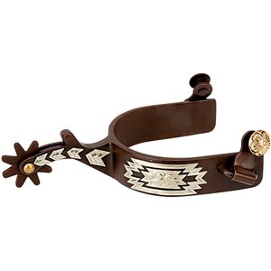 Weaver Equine Engraved German Silver Trim Men's Spurs