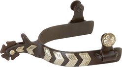 Weaver Equine German Silver Chevron Trim Men's Show Spurs