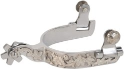 Weaver Equine German Silver Floral Trim Ladies' Spurs