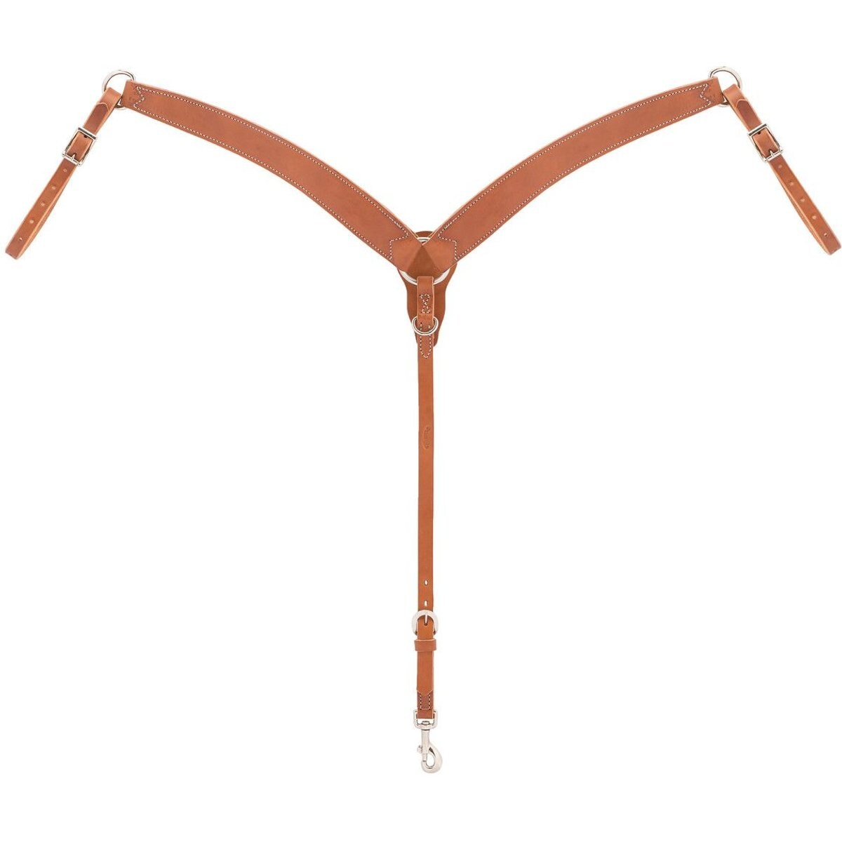 Weaver Equine Horizons Contoured Ring-in-Center Horse Breast Collar, Golden Brown