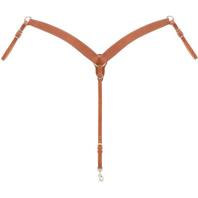 Weaver Equine Weaver Equine Horizons Contoured Ring-in-Center Horse Breast Collar, Golden Brown