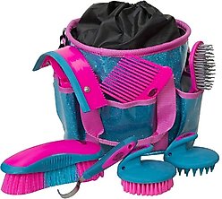 Weaver Equine Horse Grooming Kit, Blue/Pink