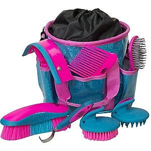Weaver Equine Horse Grooming Kit, Blue/Pink