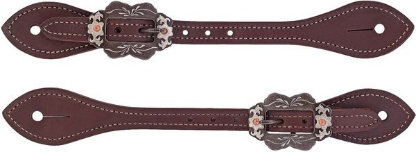 Weaver Equine Men's Flared Oiled Harness Leather Spur Straps