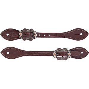 Weaver Equine Men's Flared Oiled Harness Leather Spur Straps