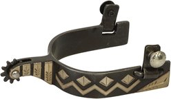 Weaver Equine Men's Spurs & Replaceable Rowels, Light Blackening