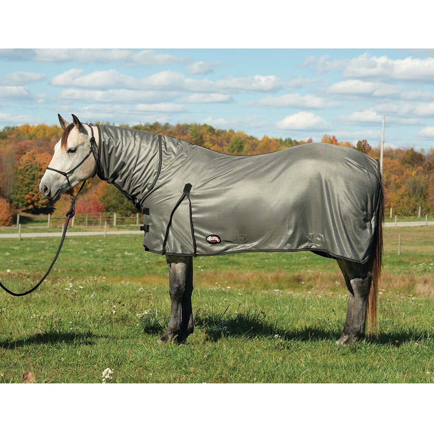 Weaver Equine Mesh Horse Fly Sheet, Gray, 70-in