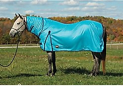 Weaver Equine Mesh Horse Fly Sheet, Hurricane Blue, 84-in