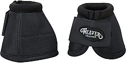 Weaver Equine No-Turn Horse Bell Boots, Black, Large