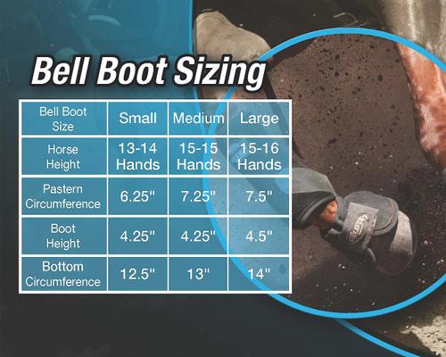 Show full view: Weaver Equine No-Turn Horse Bell Boots, Black, Large slide 4 of 4