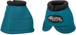 Weaver Equine No-Turn Horse Bell Boots, Turquoise, Medium