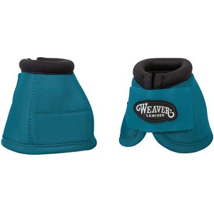Weaver Equine No-Turn Horse Bell Boots, Turquoise, Medium
