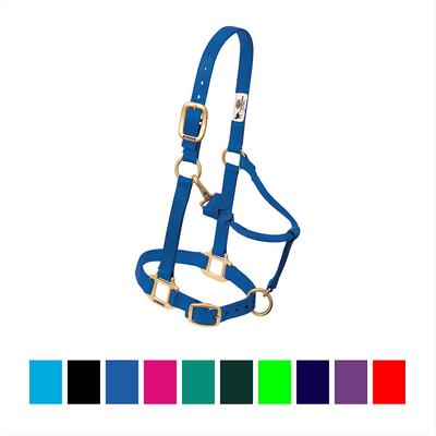Show full view: Weaver Equine Original Adjustable Nylon Horse Halter, Blue, Large slide 1 of 4