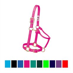 Weaver Equine Original Adjustable Nylon Horse Halter, Diva Pink, Average
