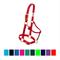 Show in main carousel: Weaver Equine Original Adjustable Nylon Horse Halter, Red, Yearling slide 1 of 4