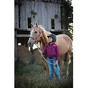 Weaver Equine Poly Horse Lead Rope, Hurricane Blue