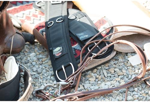 Show full view: Weaver Equine Smart Cinch Felt Lined Straight & Roll Snug Horse Cinch Buckle, Black, 32-in slide 2 of 7