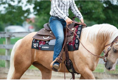 Show full view: Weaver Equine Smart Cinch Felt Lined Straight & Roll Snug Horse Cinch Buckle, Black, 32-in slide 5 of 7