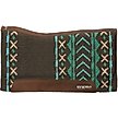 Show in main carousel: Weaver Equine Synergy Contoured Performance Western Saddle Pad, Charcoal/Turquoise slide 1 of 1