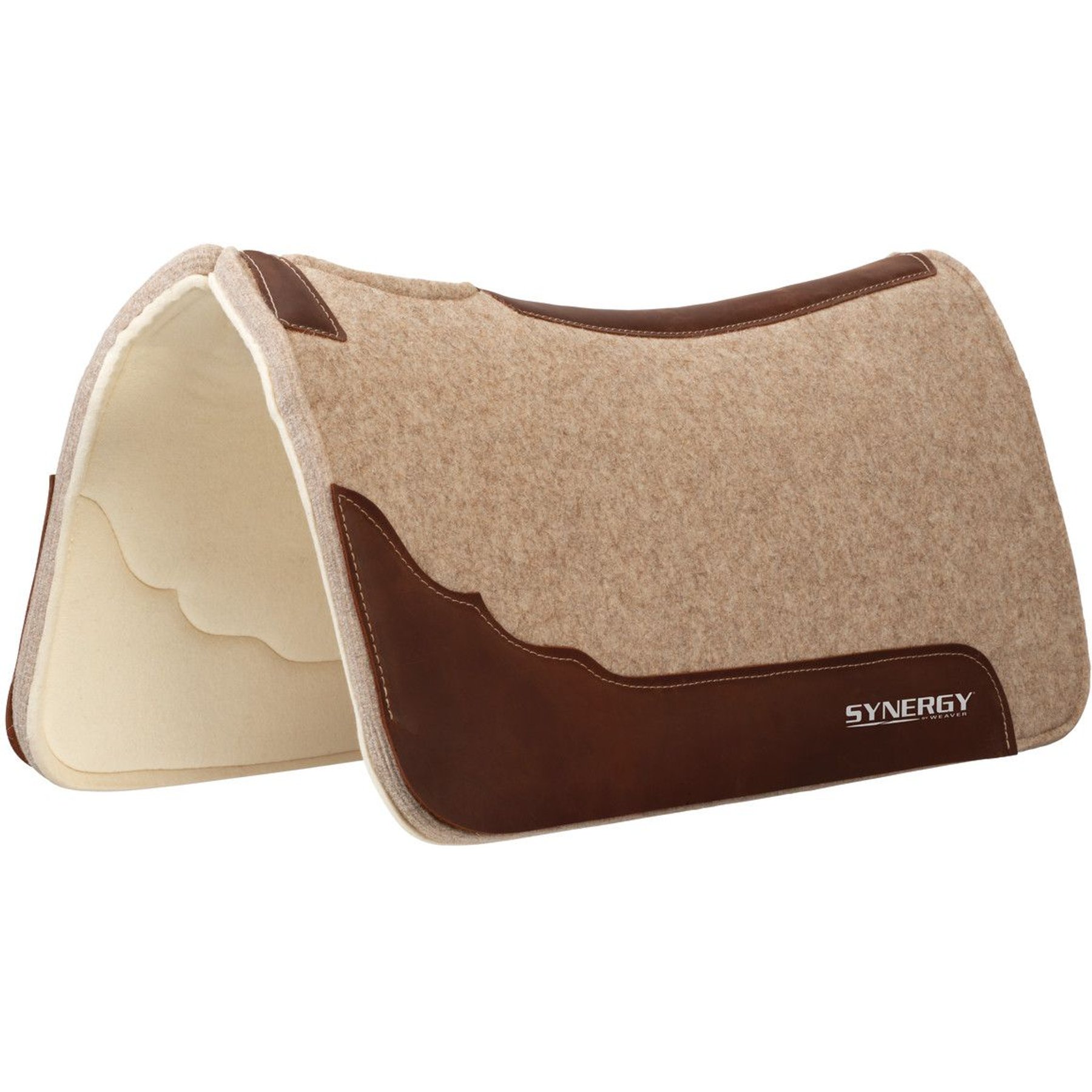 Weaver Equine Synergy Contoured Wool Blend Western Saddle Pad
