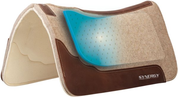 Weaver Equine Synergy Contoured Wool Blend Western Saddle Pad