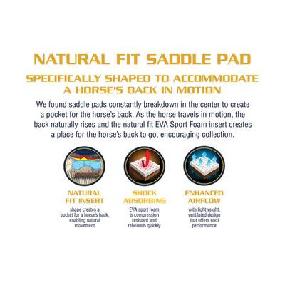Show full view: Weaver Equine Synergy Natural Fit Western Saddle Pad slide 4 of 5