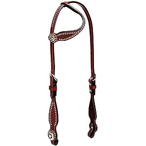 Weaver Equine Texas Star Flat Sliding Ear Horse Headstall