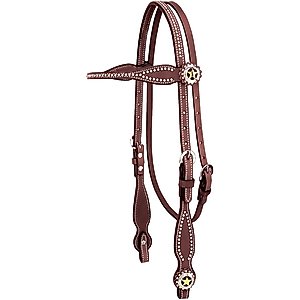 Weaver Equine Texas Star Horse Browband Headstall